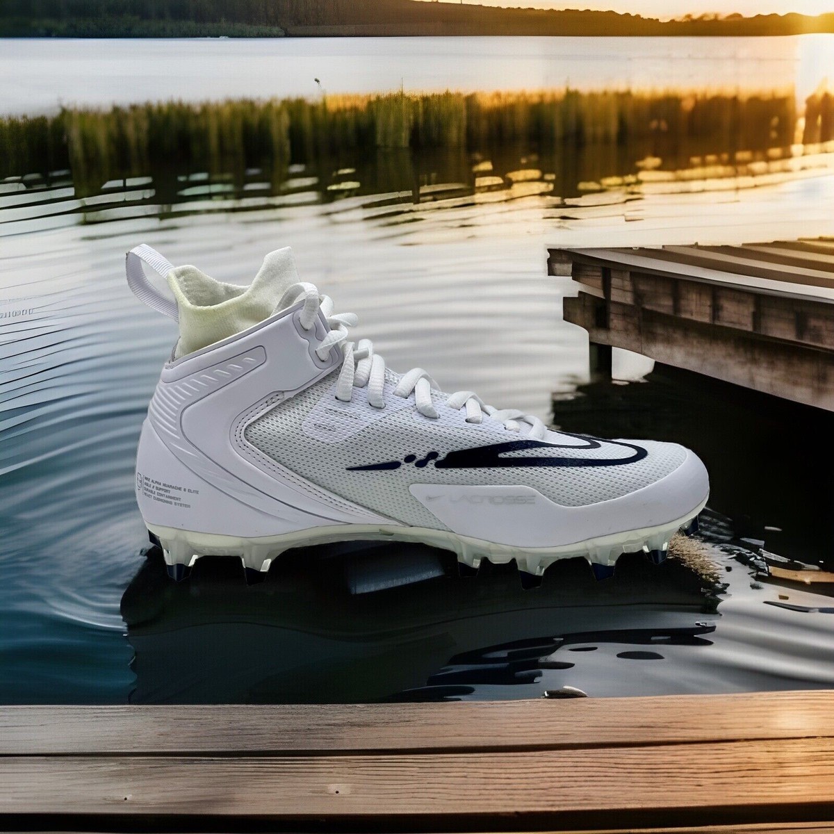 Mens Nike Alpha Huarache 8 Elite Football Lacrosse Cleats Mens Nike Alpha Huarache 8 Elite Football Lacrosse Cleats