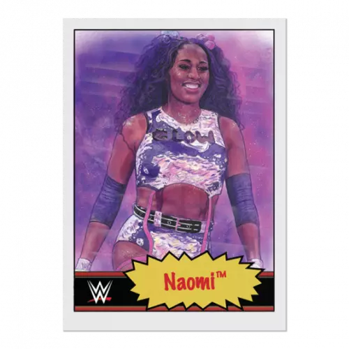 Topps WWE Living Set #42 42 Naomi 621 SP Card In Hand Tracking 