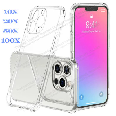 Wholesale For Apple iPhone 15 14 13 12 11 Pro Max XR Clear Case Shockproof Cover