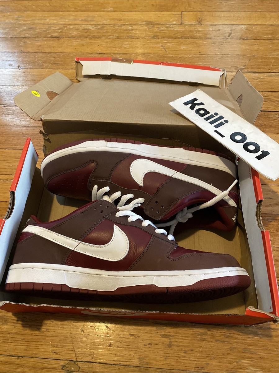 Nike Dunk Low Pro B Sz 12 3M RED Maroon USED WORN 624044-611 Nike Dunk Low Pro B Sz 12 3M RED Maroon USED WORN 624044-611