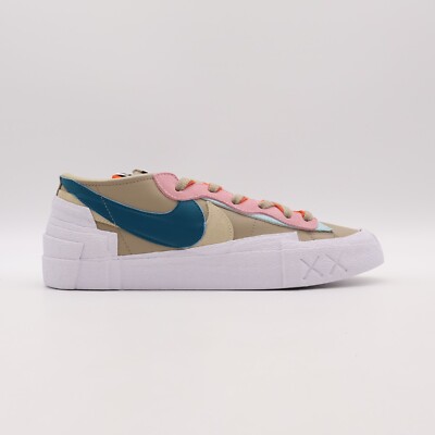 DM7901-200 KAWS sacai Nike Blazer Low Reed Brown Beige Ivory Blue