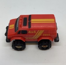 Vintage 80s Schaper Stomper Chevy 4x4 Red Plastic Made In Macau