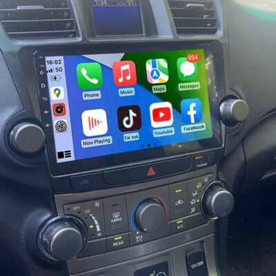 For Toyota Highlander 2008-2013 Carplay Android 13.0 Car Stereo Radio GPS 4+32GB