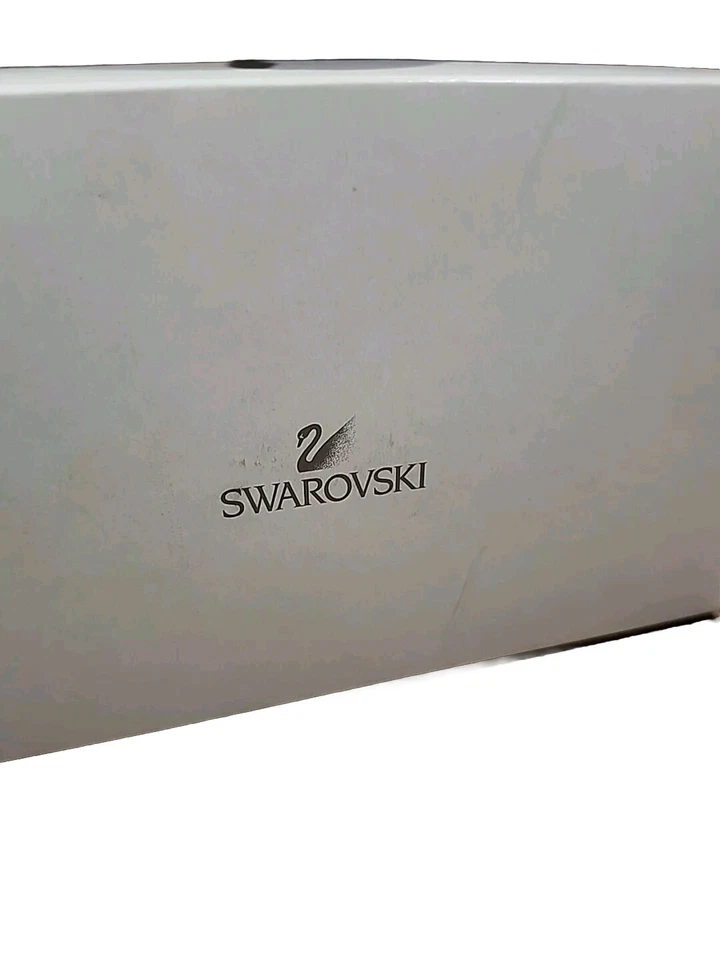 Nova Bolsa de Noite Swarovski Cetim Lilás com Cristal Grande Nova Na Caixa Glamourosa! - Imagem 4 de 4
