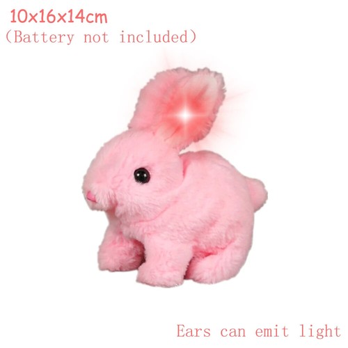 Electric Cute Carrot Rabbit Plush Toy Simulation White Bunny Stuffed Animal Doll - Picture 25 of 34