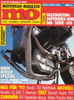 MO9110 + Test HONDA Nighthawk 750 + im Boxer-Spezial : BMW R 80 GS + MO 10/1991
