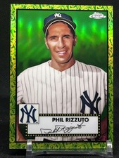 2021 Topps Chrome Platinum - Phil Rizzuto #664 Green & Yellow 70th Refractor /99