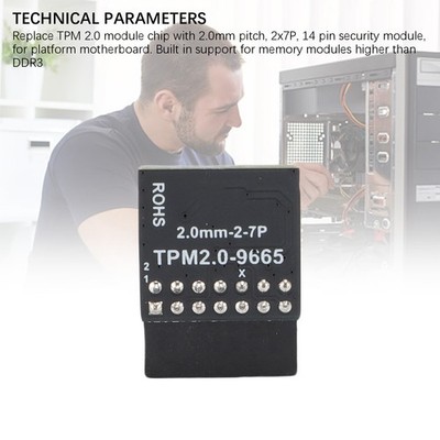 TPM2.0 Module Support For Win11 2.0 System Motherboard Platform 14-1Pin Encr SET