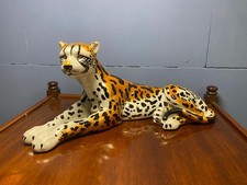 Vintage Leopard Porzellan Skulptur Home Dekoration Antik Stil