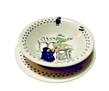 Coalport 1974 English Bone China Paddington Bear Childsware Cereal Bowl  Saucer