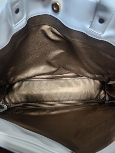 Love Moschino Tote Bag-White And Gold - Picture 8 of 14