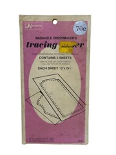 VTG Karmin Washable Dressmakers Tracing Paper Set of 3 13"x19.5" Unopened NOS