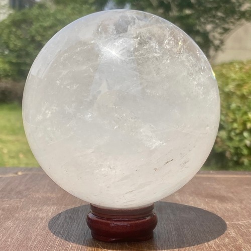 2.26LB Natural White Crystal Clear Quartz Crystal Sphere Ball Healing Meditatio - 第 13/13 張圖片