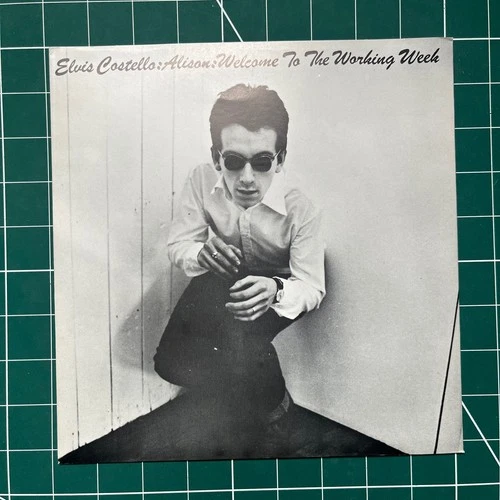 ELVIS COSTELLO ALISON  UK  VINTAGE  STIFF 1977 PS 45 NEAR MINT VINYL & SLEEVE