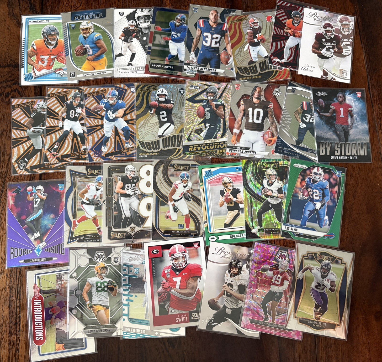 Huge Football 270+ Card Lot PSA 10 Auto Patch Case Hits Downtown Stained Glass view 5