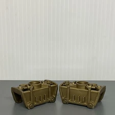 LEGO Bionicle Part 47299 Lot of 2 Flat Dark Gold Toa Metru Knee Cover 8762 8811