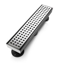 SaniteModar Shower Drain, 12 inch Linear 12 Inch, Stainless Steel
