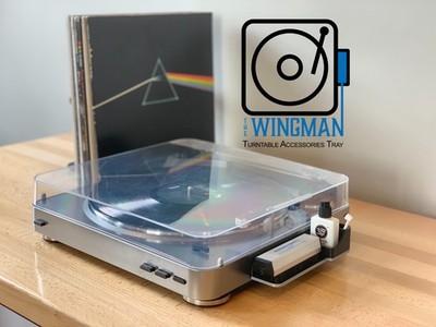 The Wingman - Vinyl Record Player Accessories Stick-On Organizer Tray