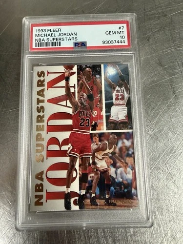 1993 Fleer Michael Jordan #7 Chicago Bulls PSA 10 Gem Mint