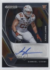 2021 Panini Prizm Draft Picks Samuel Cosmi #DPA-SAC Rookie Auto RC