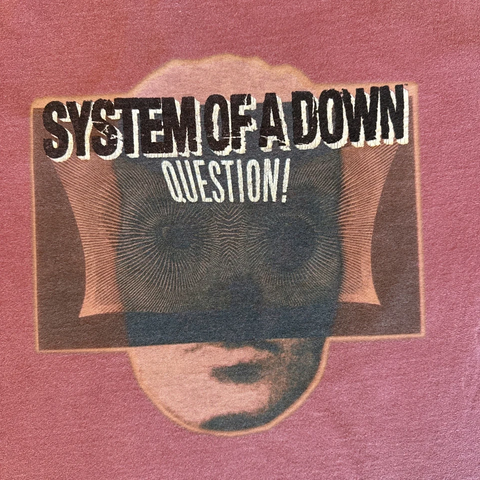 System Of A Down QUESTION! Tour Band Shirt SOAD XL Double Sided Metal Tshirt - Image 4 of 4