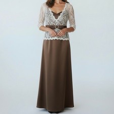 Women's Beaded Lace Two Piece Formal Dress 4 Gala Mother of Bride Wedding Guest