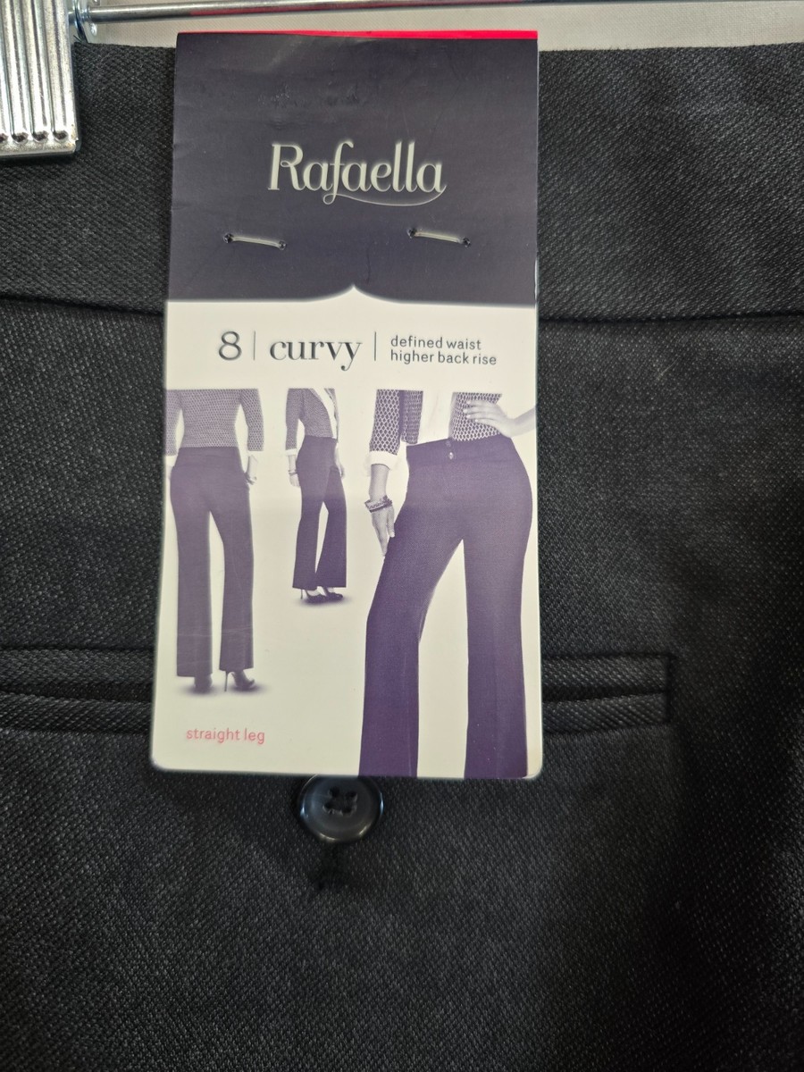Rafaella Dress Pants Womens 8 Black Rayon Curvy Fit Straight Leg Formal Business | eBay Rafaella Dress Pants Womens 8 Black Rayon Curvy Fit Straight Leg Formal Business | eBay