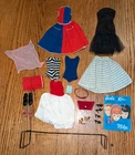 Vintage BARBIE CLOTHES 1960-1969 LOT~~BARBIE & KEN~~SHOES~STAND~SCARF~PURSE !!