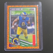 Panini Score Pumpkin Parallel Jared Verse Los Angeles Rams Card #164 2025