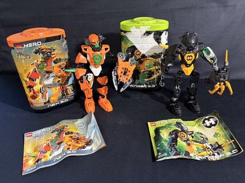 Stringer 3 0 Lego Hero Factory 2068 Nex 2.0 and 2183 Stringer 3.0 with Boxes and ...