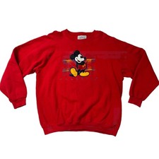 Vintage Disney Sweatshirt Adults XL Mickey Mouse Pullover Genus USA MADE