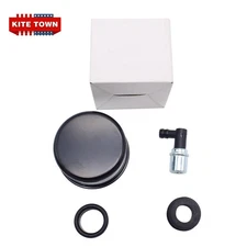 Valve Cover Breather & PCV Valve Push-In Matte For Chevy Pontiac Ford Mopar