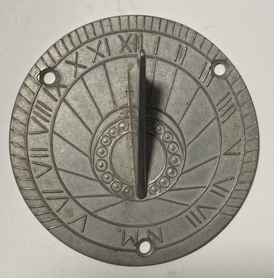 #ad Pewter Sun Dial Williamsburg Gorham Pewter Sundial Plate with Gnomon CV 48 $10.50