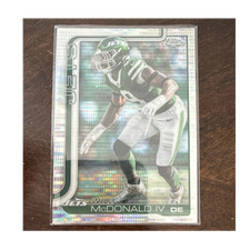 2023 Topps Chrome Rookie Will McDonald IV New York Jets Football Card #241. rookie card picture