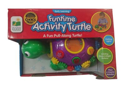 The Learning Journey Funtime Aktivität SCHILDKRÖTE - Formen farbige Lichter Zahnräder Zugspielzeug