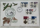 GB QEII 1990 Gallantry Stuart Embossed FDC Battle Of Britain BF2232PS SHS Cat£12