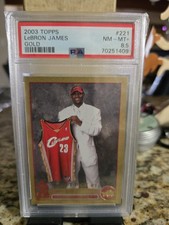 2003-04 TOPPS GOLD LEBRON JAMES ROOKIE RC /99 PSA 9 MINT GREAT INVESTMENT!!!!