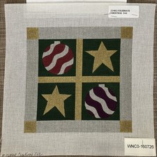 Handpainted Needlepoint Canvas  Celebrate Christmas Guide  Read Description 