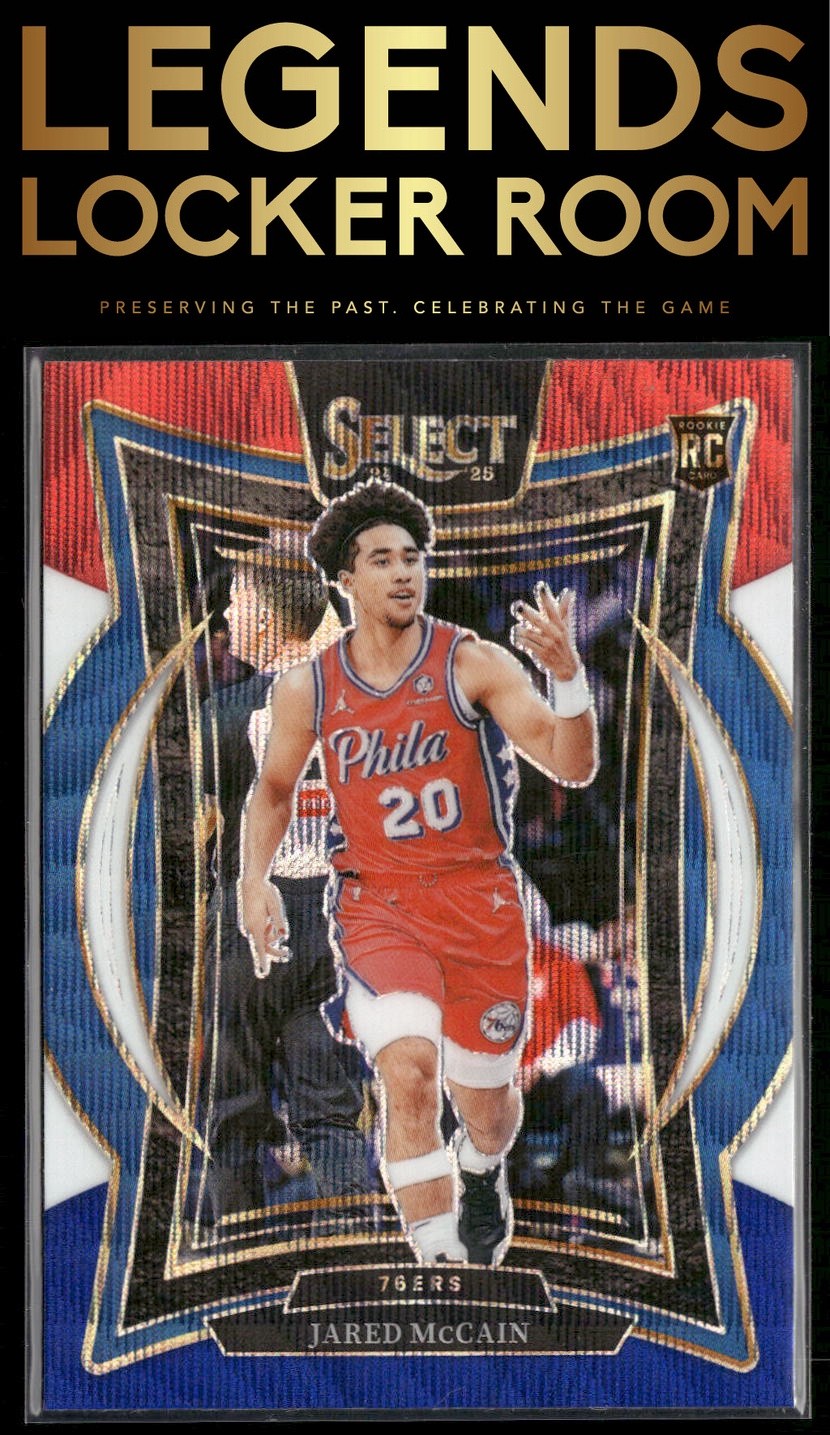 2024-25 Panini Select #82 Jared McCain Tri-Color Prizm