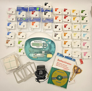 Brother Applique Station E-100 Embroidery Machine & Cartridges + Extras Working