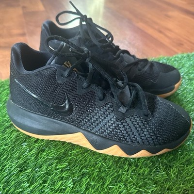 Nike Kyrie Irving Flytrap Black-Metallic Gold RARE Shoes Sneakers Boys 6Y Youth