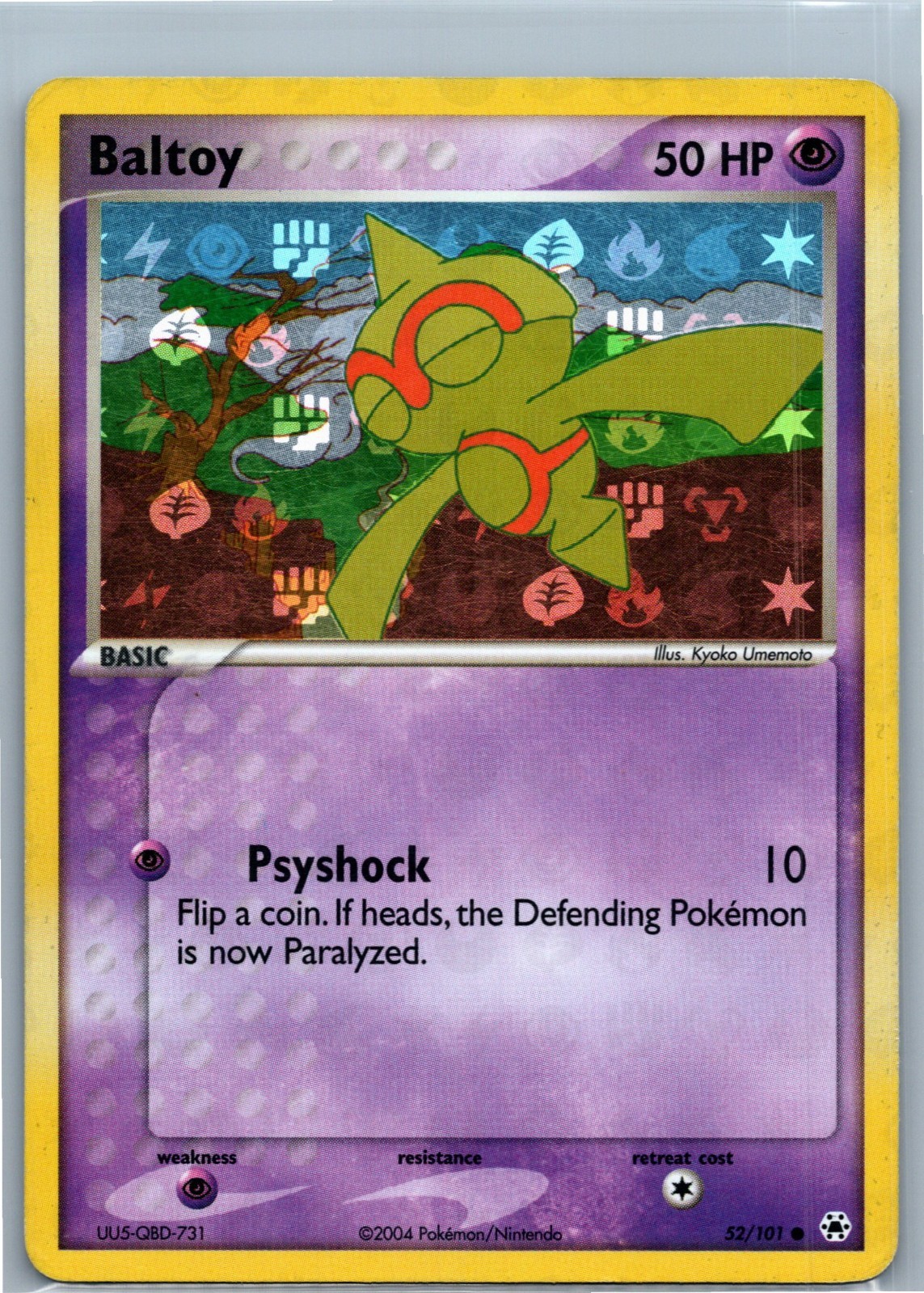 Pokemon Card - Baltoy Hidden Legends 52/101 Reverse Holo