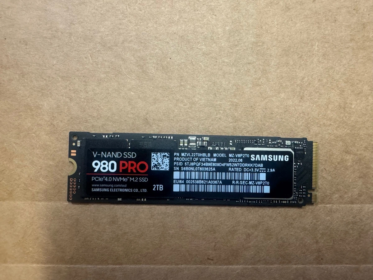 Samsung M.2 Interface Solid State Drives 2TB Storage Capacity for