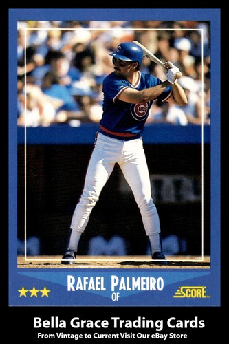 Rafael Palmeiro #186 1988 Score card