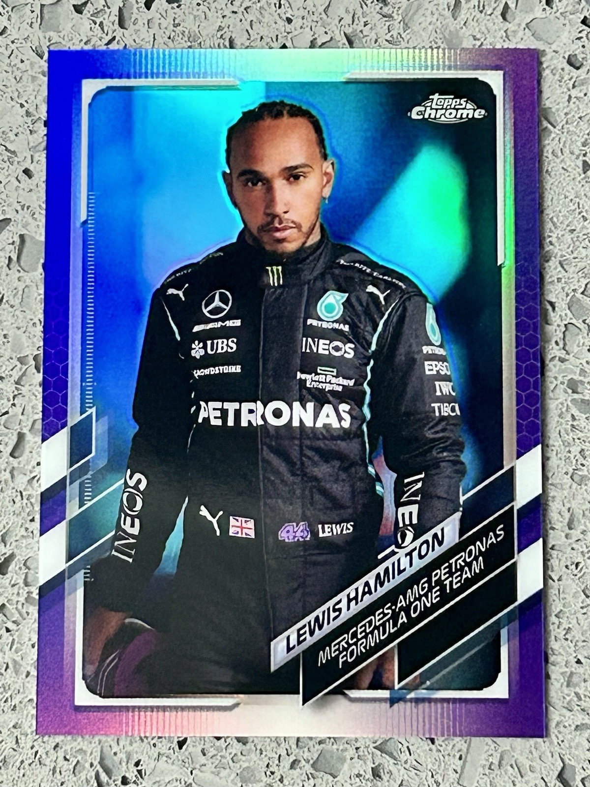 2021 Topps Chrome F1 Lewis Hamilton Portrait Purple Refractor #/399 #1