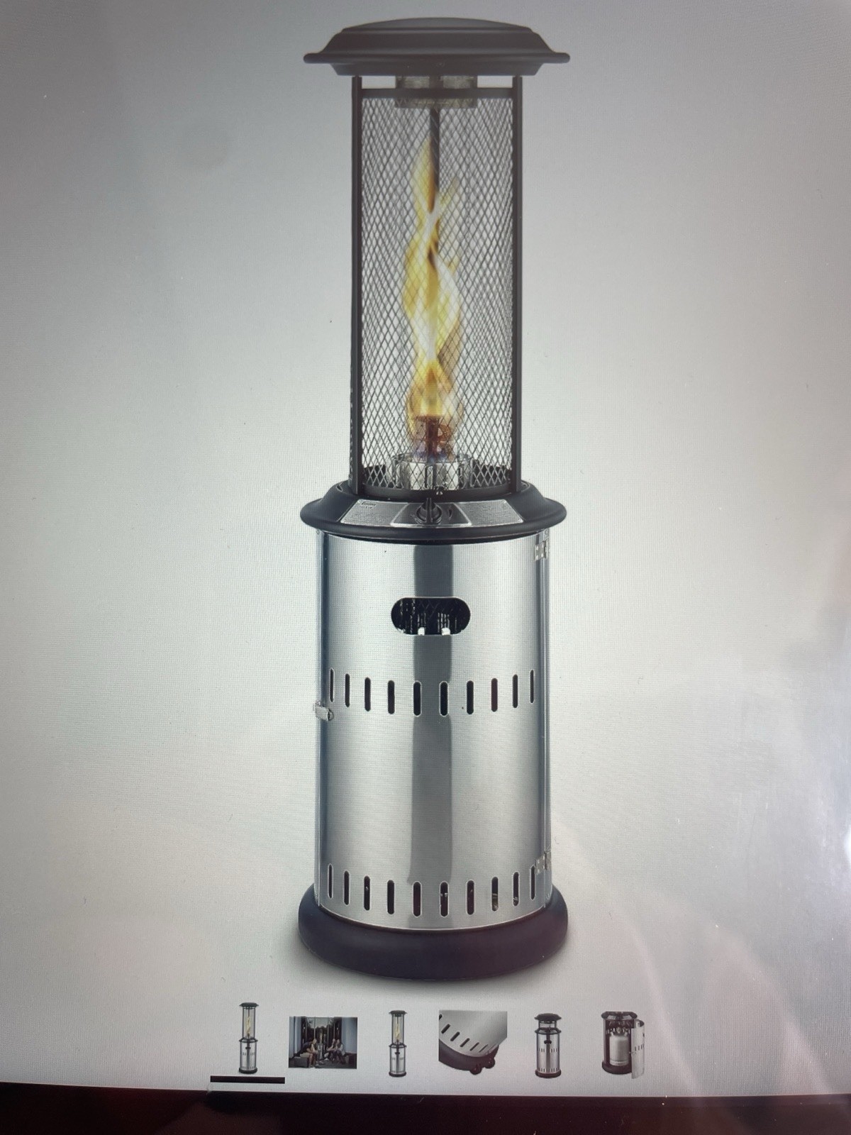 Enders Heizpilz Heizstrahler Terrassen-Feuer VULANO Feuersäule Garten-Heizung