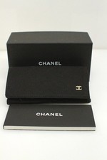 Chanel Large folding sunglasses eyeglasses case cloth with box