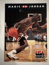 1992 Skybox USA Basketball Magic On Jordan #105 Near Mint