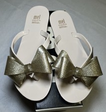 MINI MELISSA Mel Dreamed by Melissa Harmonic Bow Flip Flop Sandals Size 3 Kids