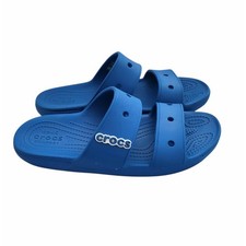Crocs Unisex Iconic Comfort Classic Two-Strap Slide Sandals Blue Men 7 Women 9